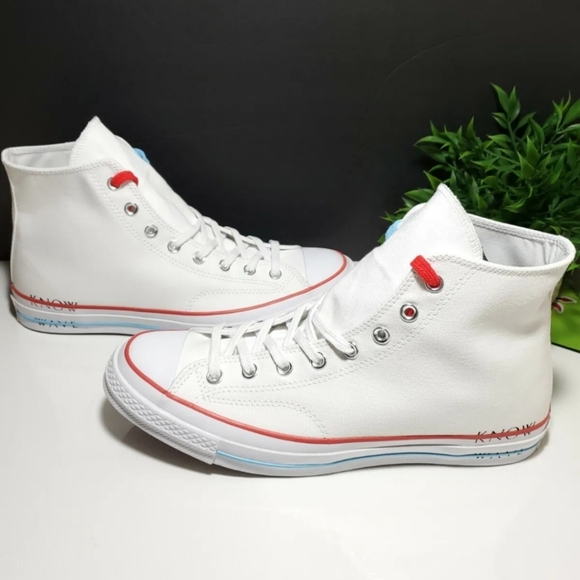 Converse CTAS 70 HI X KNOW WAVE  Unisex Mens Sz 11=  Womens  Sz 13 / 161379C - Picture 4 of 11